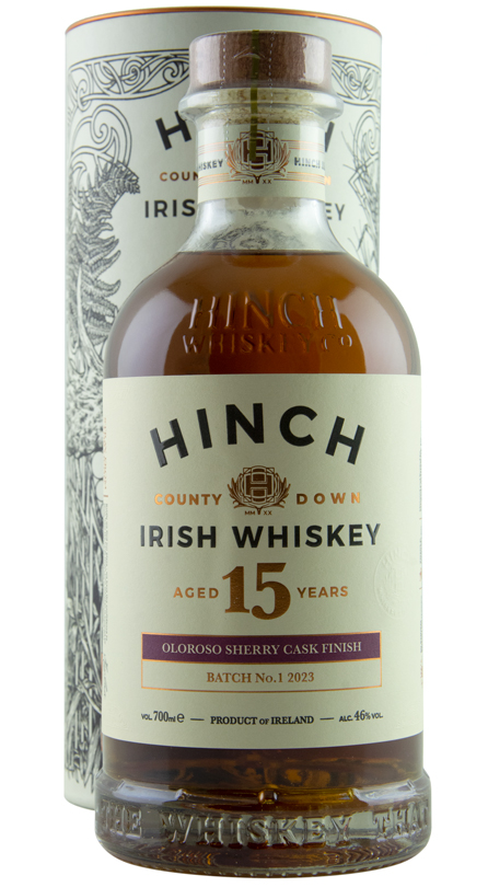 Hinch 15 Year Old Oloroso Sherry Cask Finish Irish Whiskey
