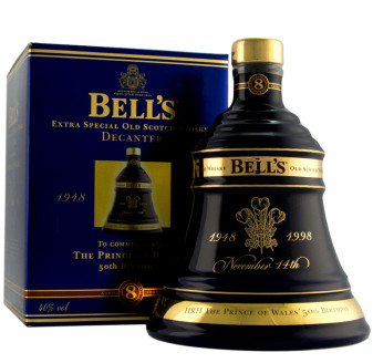 Bell's Prince of Wales 50th Birthday Decanter