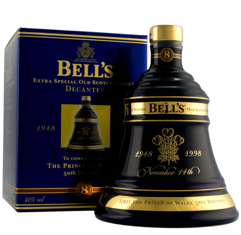 Bell's Prince of Wales 50th Birthday Decanter